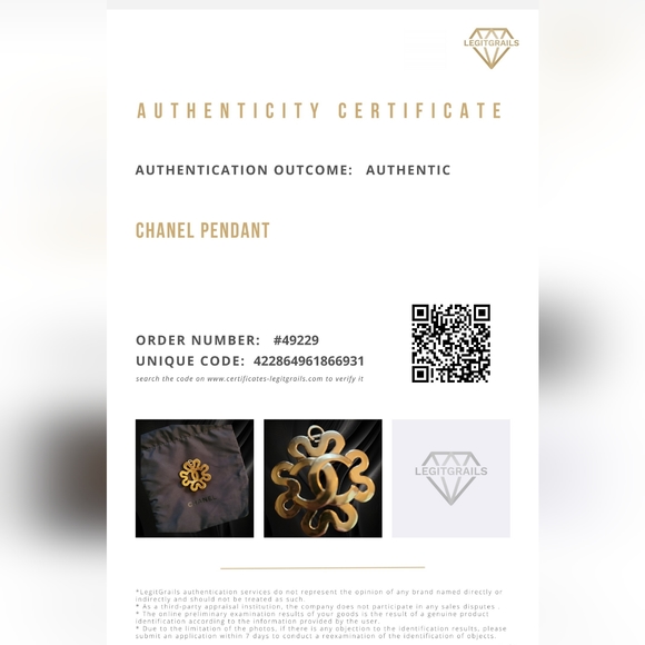 CHANEL | VINTAGE CC SQUIGGLE FLOWER PENDANT SPRING 1995 - Picture 7 of 7